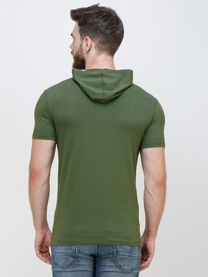 green chest print t-shirt - 16673066 - Standard Image - 4