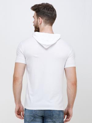 white chest print t-shirt - 16673067 - Standard Image - 4