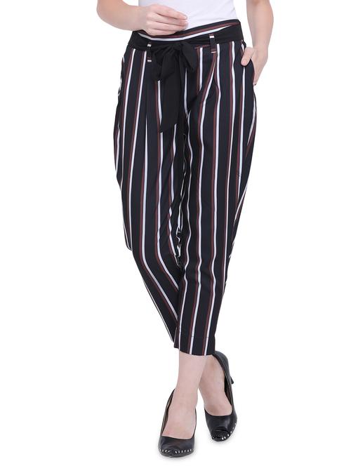 tie knot striped peg trouser - 16673322 - Standard Image - 1