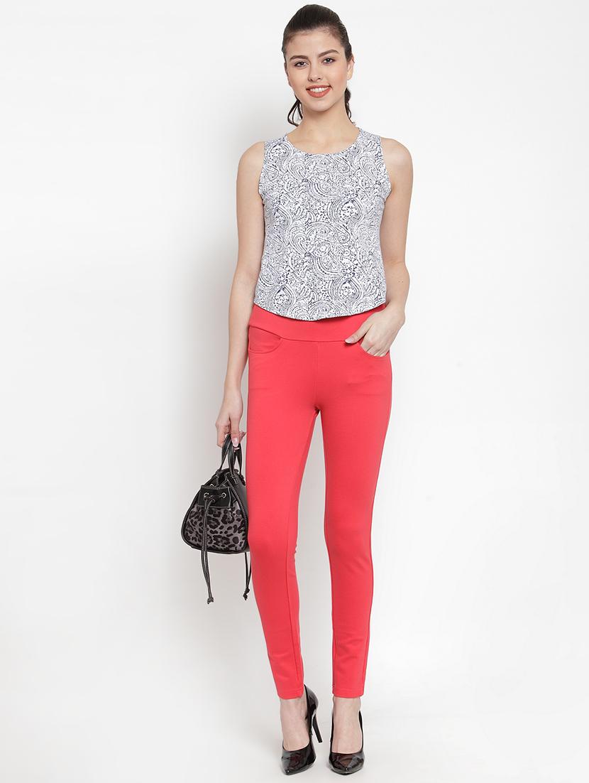 high rise solid jeggings - 16673399 - Zoom Image - 4