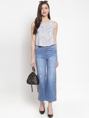 high rise side taped jeans - 16673403 - Standard Image - 4