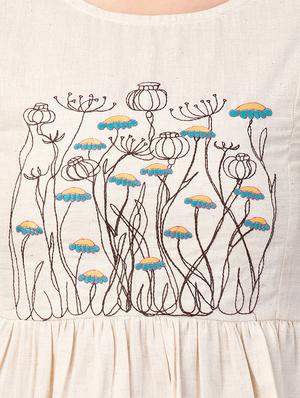 embroidered detail gathered top - 16673695 - Standard Image - 4