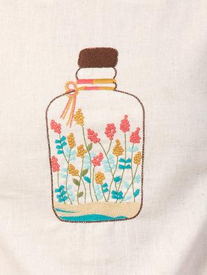 embroidered detail buttoned back top - 16673697 - Standard Image - 4