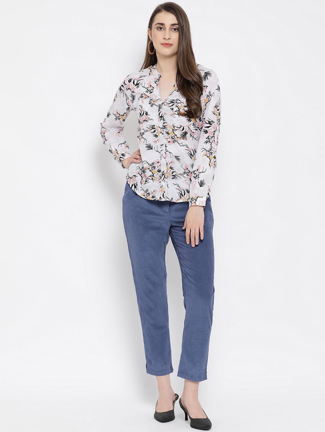 high rise corduroy trouser - 16673747 - Zoom Image - 4