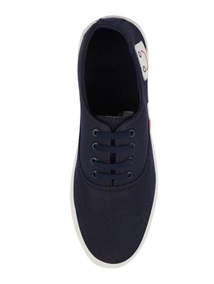blue canvas lace up sneakers - 16674521 - Standard Image - 4