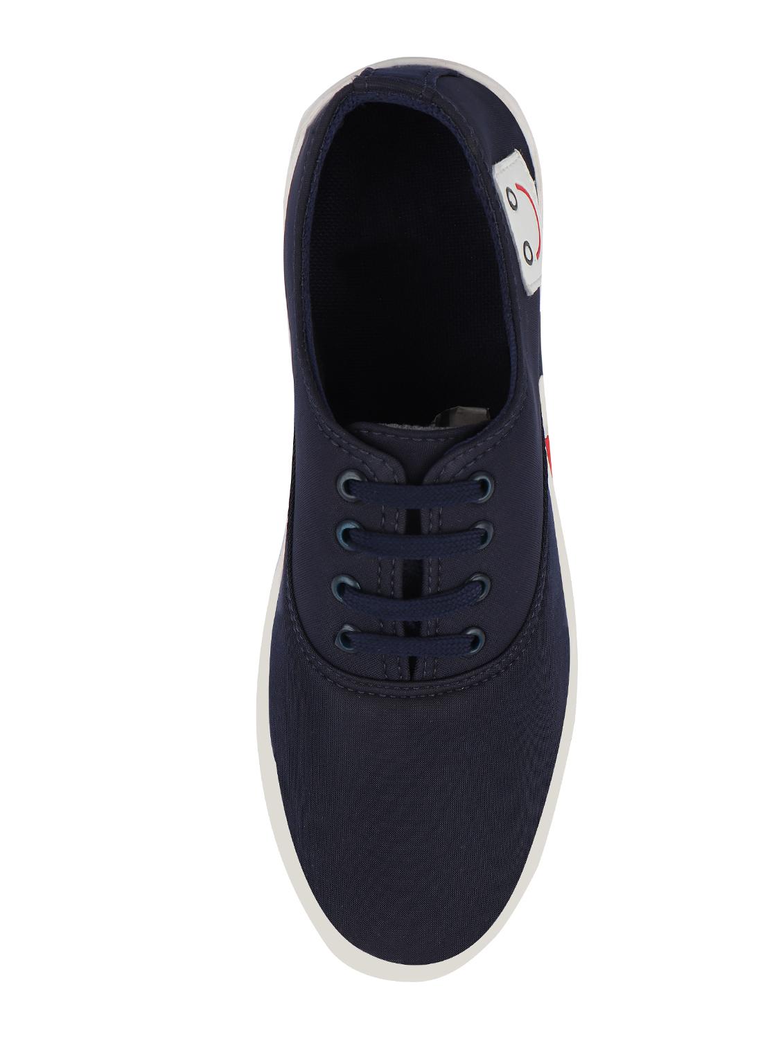 blue canvas lace up sneakers - 16674521 - Zoom Image - 4
