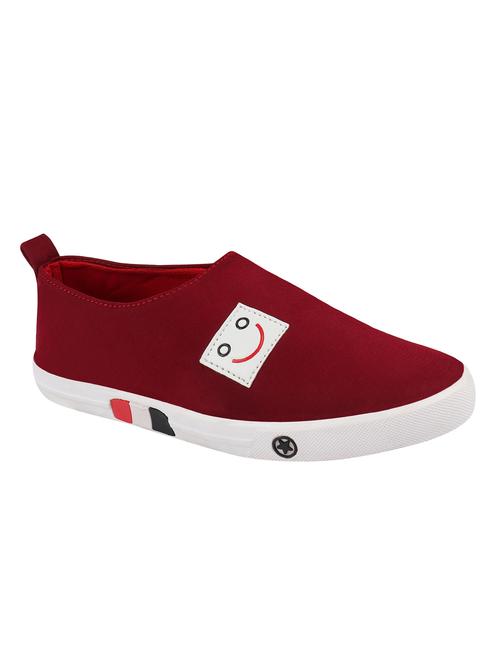 red canvas slip on sneakers - 16674525 - Standard Image - 1