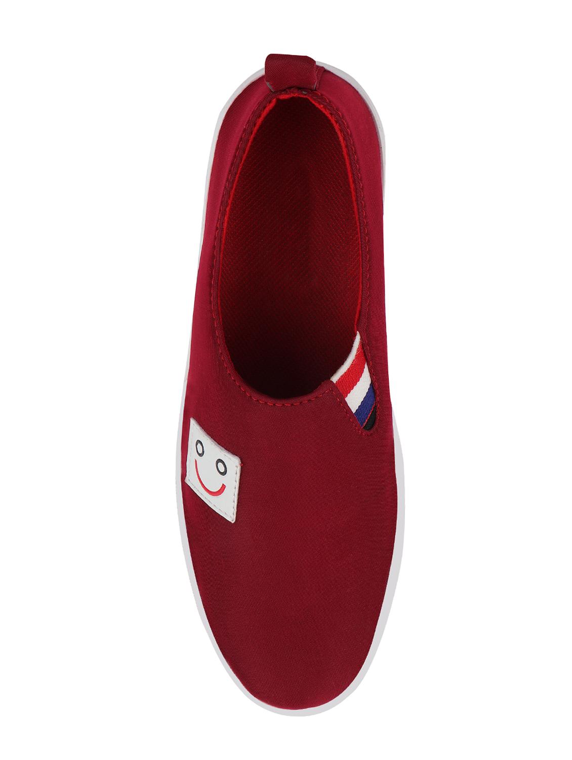 red canvas slip on sneakers - 16674525 - Zoom Image - 4