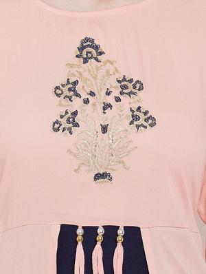 block print layered kurta - 16674657 - Standard Image - 4