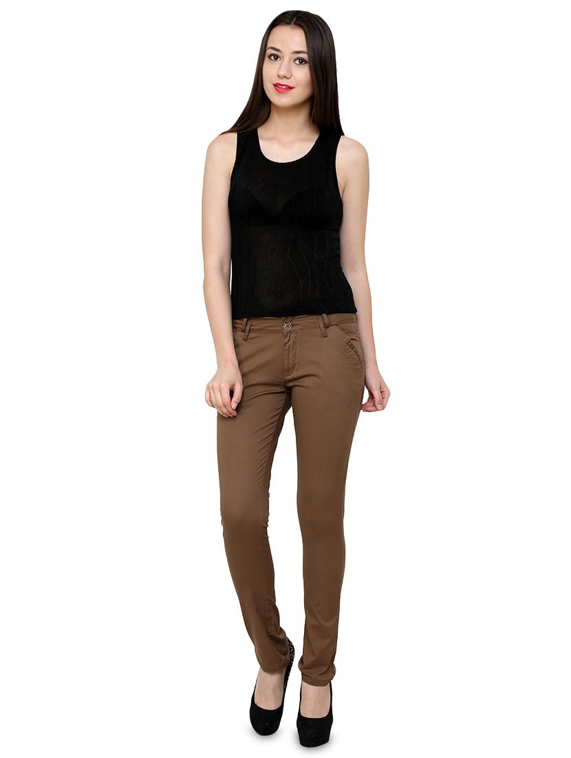 high rise solid trouser - 16674684 - Zoom Image - 4