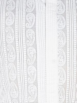white embroidered kurta pyjama set - 16674698 - Standard Image - 4