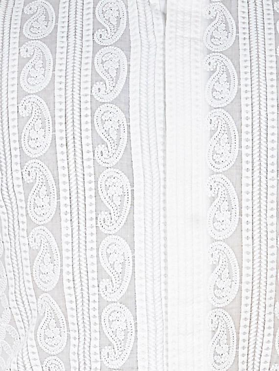white embroidered kurta pyjama set - 16674698 - Zoom Image - 4