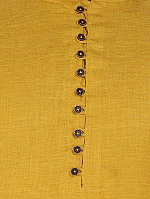yellow solid kurta pyjama set - 16674700 - Standard Image - 4