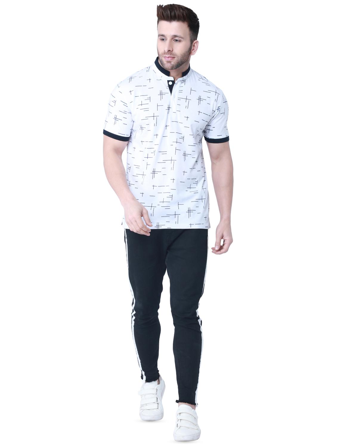 white printed t-shirt - 16674859 - Zoom Image - 4