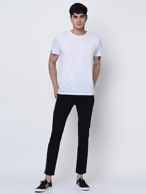 black side striped chinos - 16675270 - Standard Image - 4