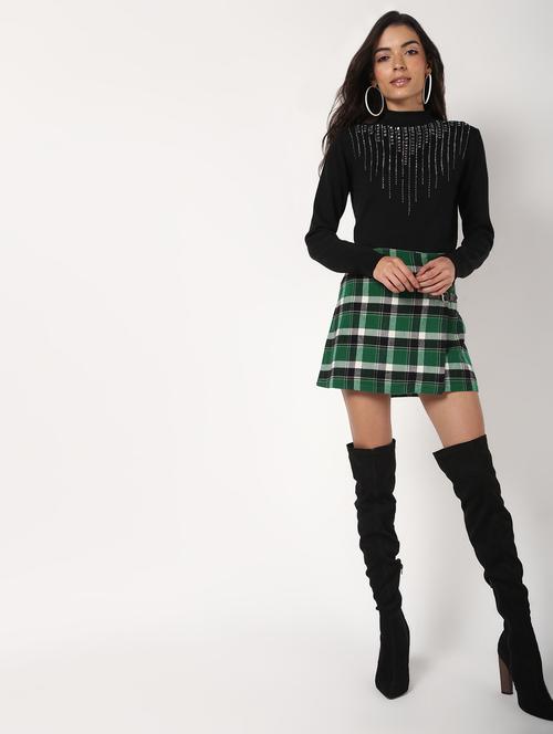 turtle neck embellished pullover - 16675687 - Very Small Image - 1