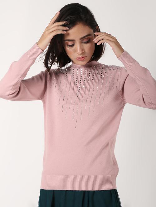 turtle neck embellished pullover - 16675692 - Very Small Image - 1