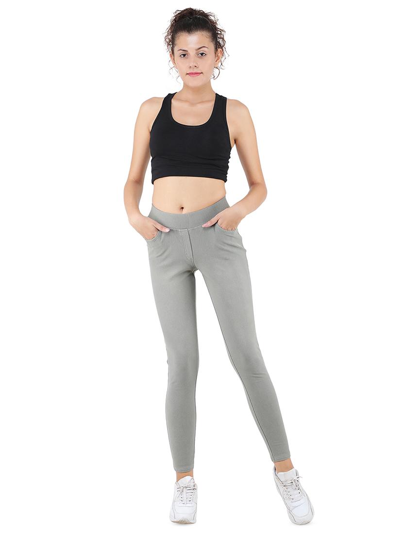 high rise solid jeggings - 16675821 - Zoom Image - 4
