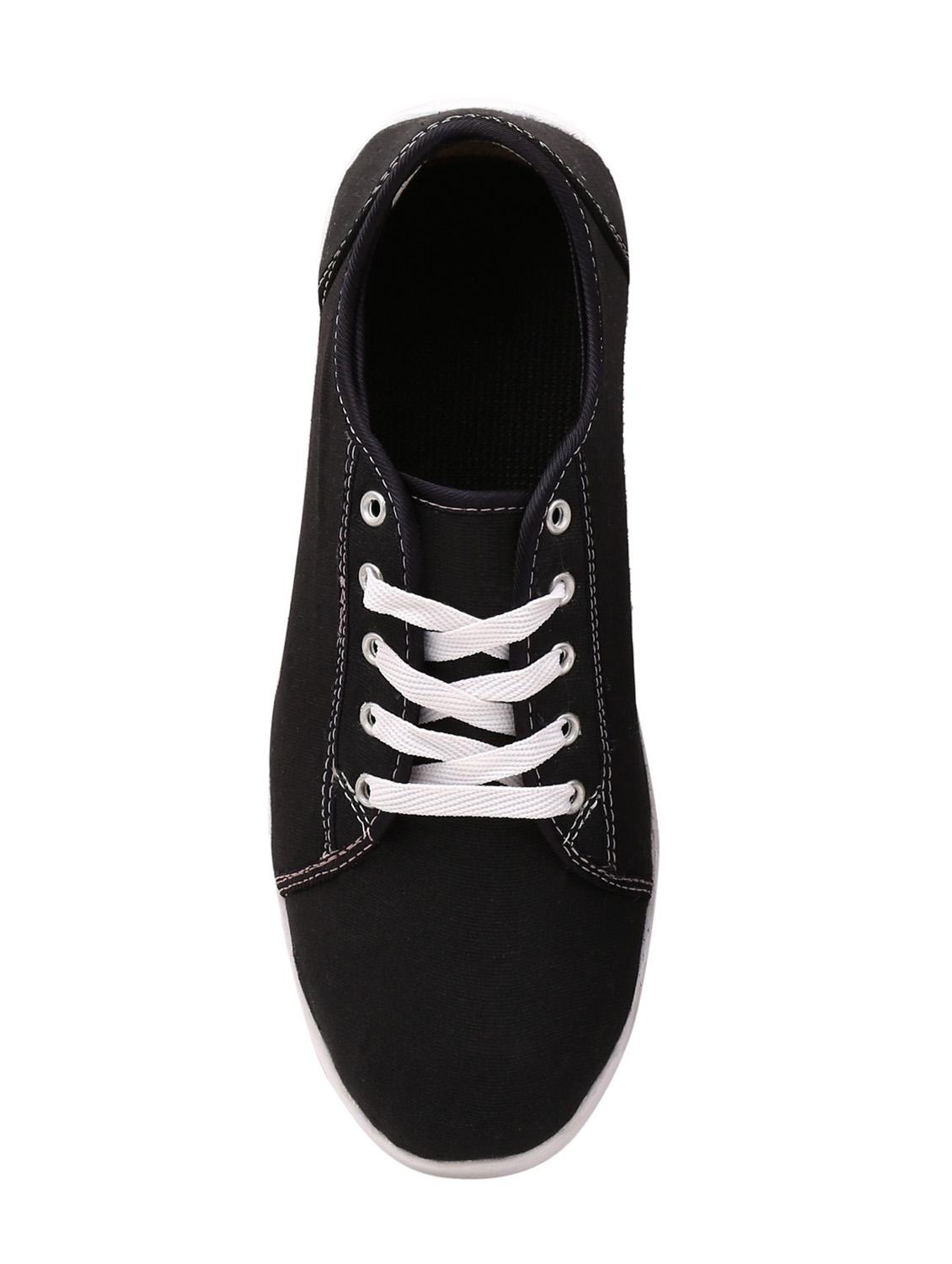 black canvas lace up sneakers - 16675962 - Zoom Image - 4