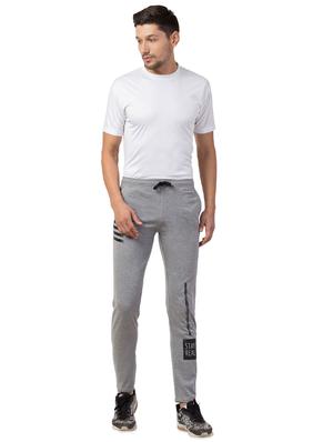 grey printed full length track pant - 16676066 - Standard Image - 4