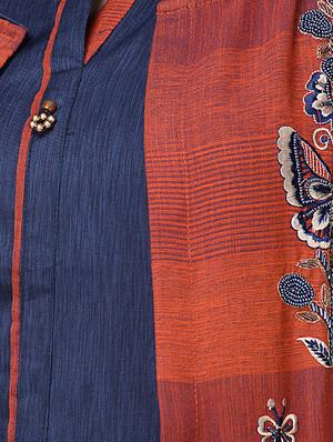 layered kurta with jacket - 16676381 - Standard Image - 4