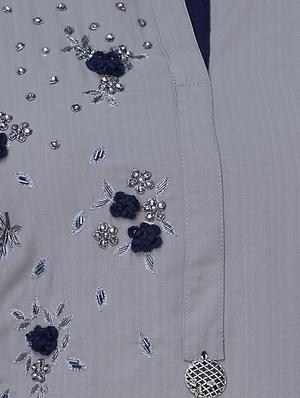 embroidered straight kurta - 16676382 - Standard Image - 4