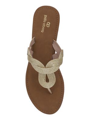 gold slippers flip flops - 16676845 - Standard Image - 4