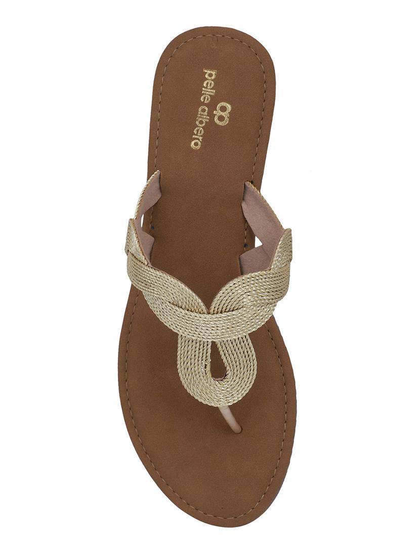 gold slippers flip flops - 16676845 - Zoom Image - 4