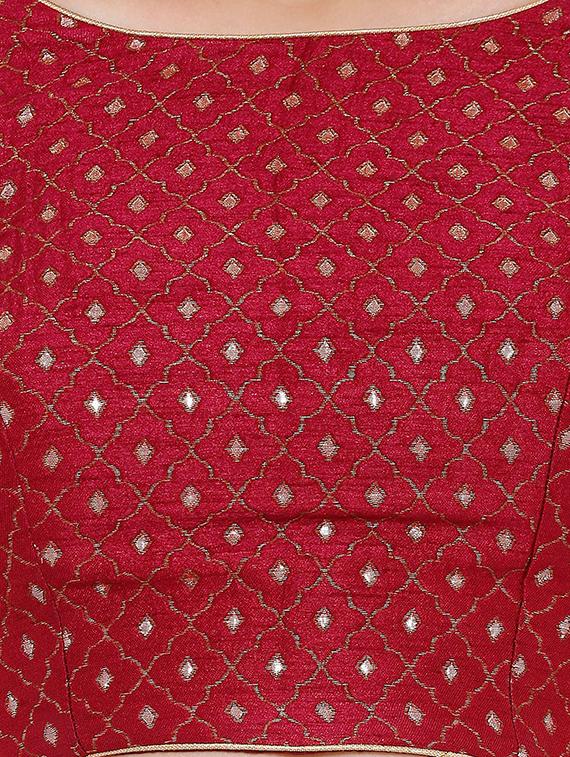 back detail printed blouse - 16676936 - Zoom Image - 4