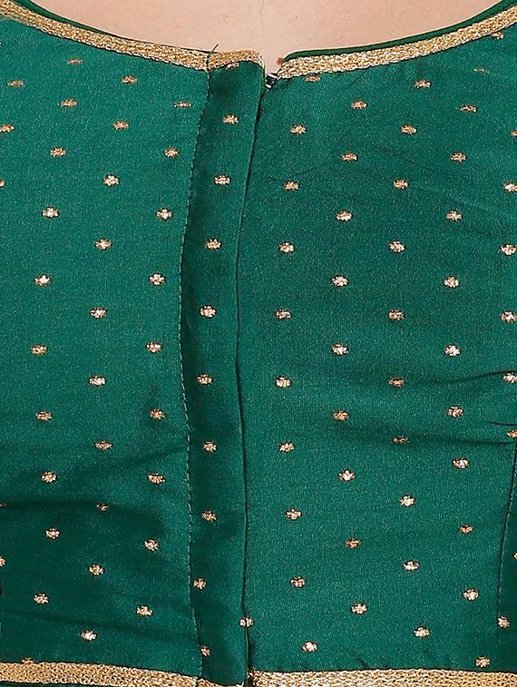 back detail printed blouse - 16676938 - Zoom Image - 4