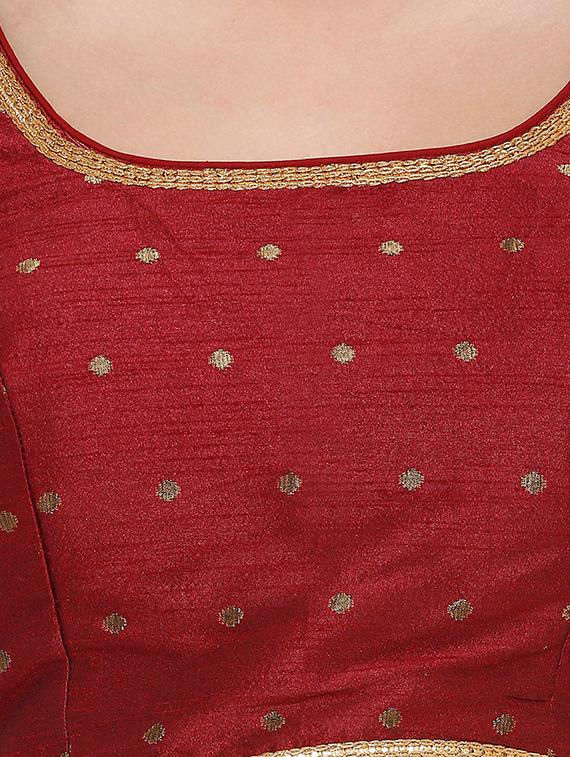 back detail printed blouse - 16676940 - Zoom Image - 4