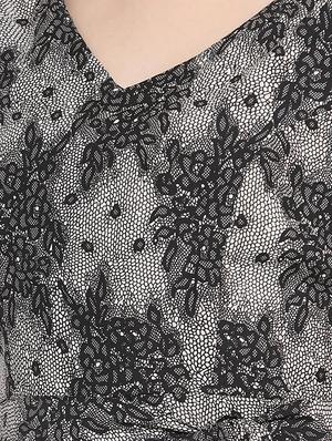 tie knot wrap asymmetric dress - 16677099 - Standard Image - 4