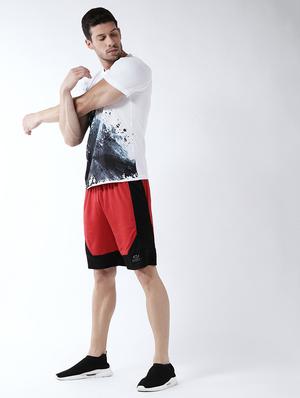 red color block shorts - 16677142 - Standard Image - 4