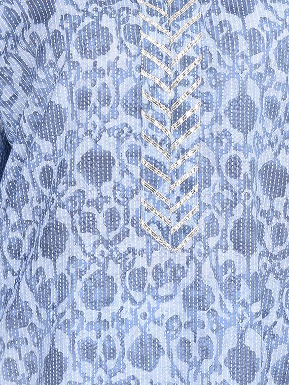 printed kurta palazzo set - 16677547 - Zoom Image - 4