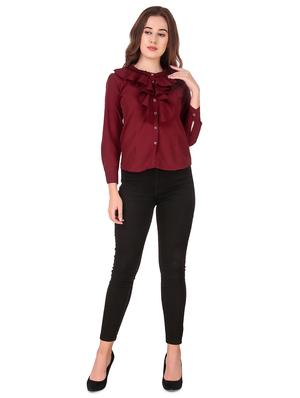 ruffle detail long sleeved top - 16677911 - Standard Image - 4