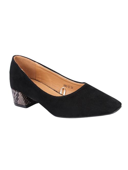 black slip on pumps - 16678016 - Standard Image - 1