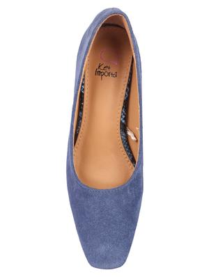blue slip on pumps - 16678017 - Standard Image - 4