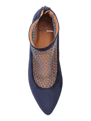 navy slip on sandals - 16678034 - Standard Image - 4