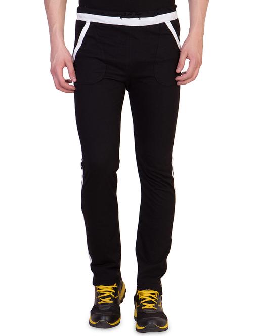 black side striped track pant - 16679387 - Standard Image - 1