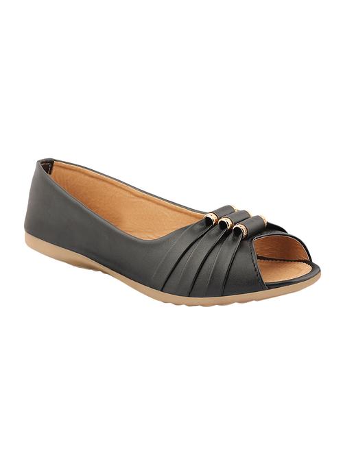 black slip on sandals - 16679441 - Standard Image - 1
