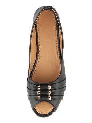 black slip on sandals - 16679441 - Standard Image - 4