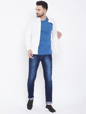 white solid casual jacket - 16679729 - Standard Image - 4