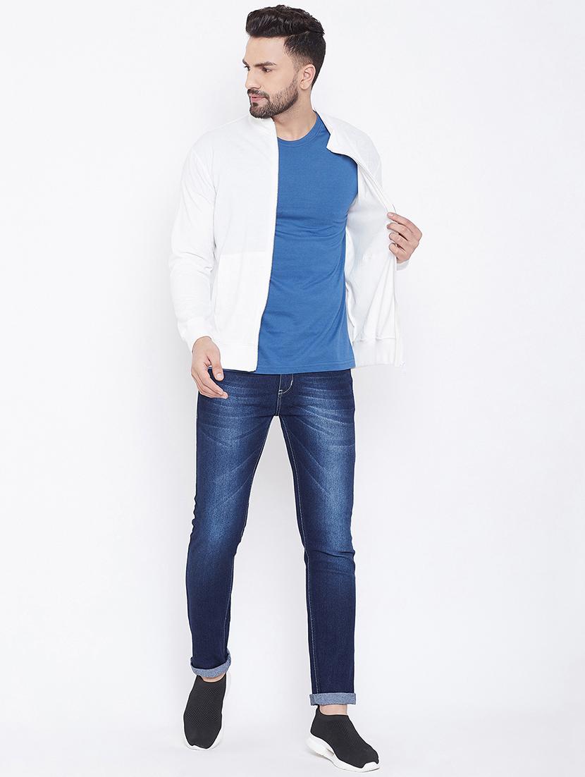 white solid casual jacket - 16679729 - Zoom Image - 4