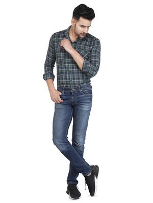green checkered casual shirt - 16680066 - Standard Image - 4