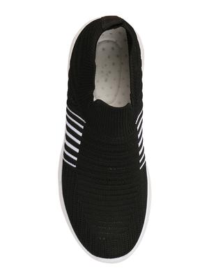 black slip on sports shoes - 16680105 - Standard Image - 4