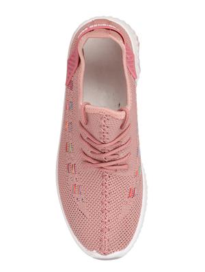 pink lace-up sports shoes - 16680123 - Standard Image - 4