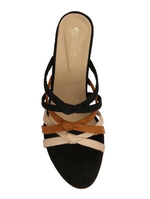 black slip on sandals - 16680136 - Standard Image - 4