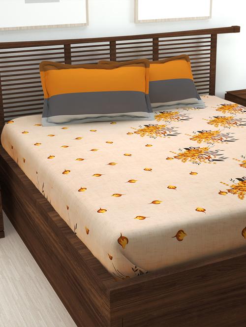 king size bedsheet with 2 pillow cover - 16680266 - Very Small Image - 1