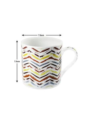 bone china tea cups with geometric design (set of 6) - 16680387 - Standard Image - 4
