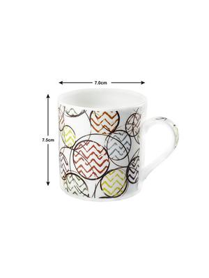 bone china tea cups with geometric design (set of 6) - 16680388 - Standard Image - 4